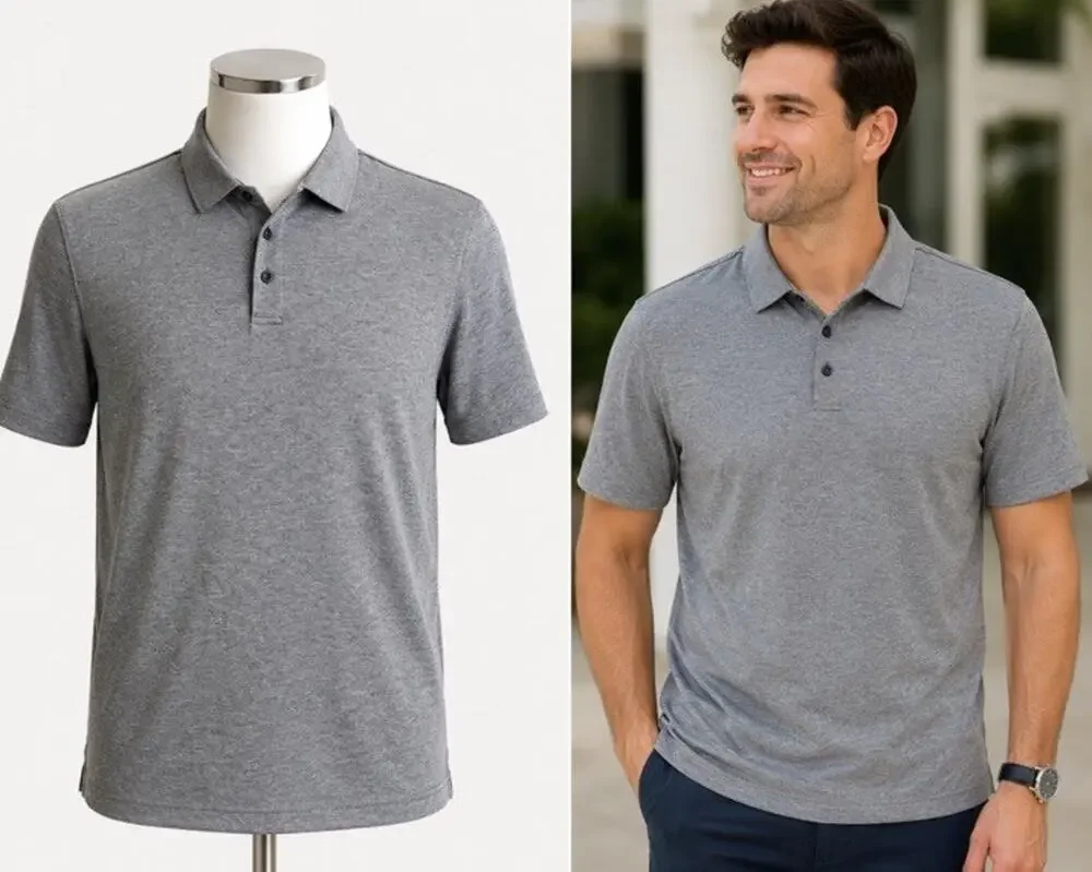 Adidas Golf Gray Polo Short Sleeve Shirt Men’s 2XL